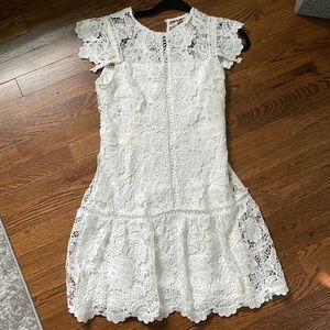 Aqua lace dress